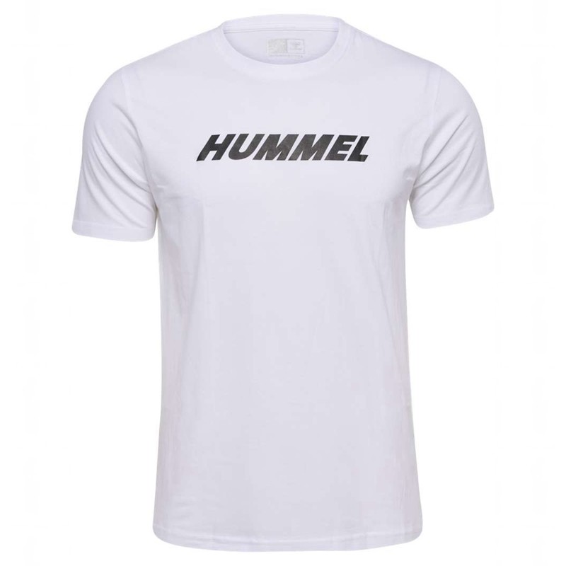 Hummel Elemental Logo Cotton T-shirts Heren Wit | 560255-140