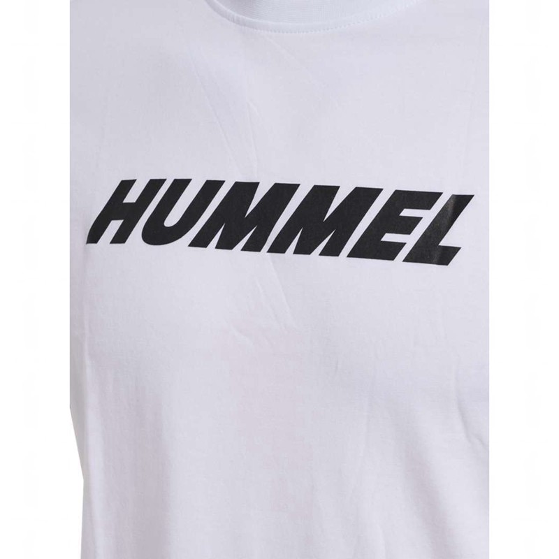 Hummel Elemental Logo Cotton T-shirts Heren Wit | 560255-140