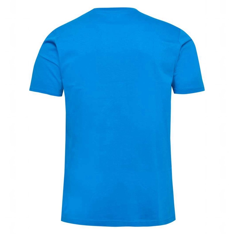 Hummel Elemental Logo Cotton T-shirts Heren Blauw | 598762-342