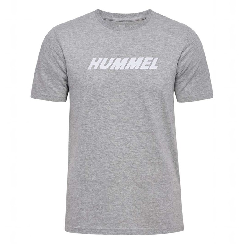 Hummel Elemental Logo Cotton T-shirts Heren Grijs | 902248-014