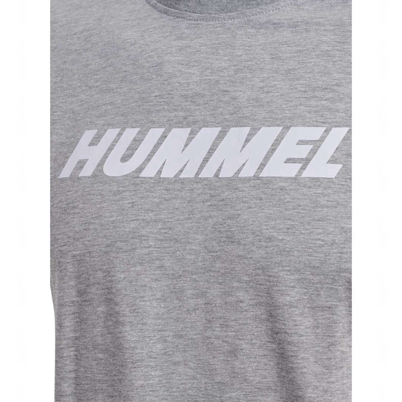 Hummel Elemental Logo Cotton T-shirts Heren Grijs | 902248-014