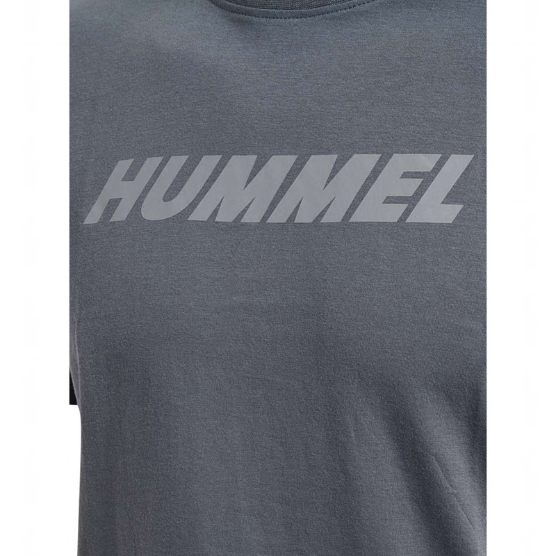 Hummel Elemental Logo Cotton T-shirts Heren Grijs | 046292-106
