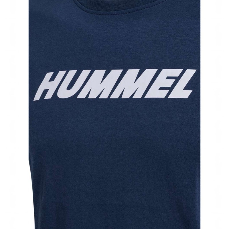Hummel Elemental Logo Cotton T-shirts Heren Donkerblauw | 570910-207