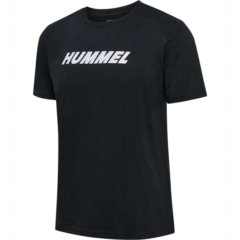 Hummel Elemental Logo Cotton T-shirts Heren Zwart | 849416-738