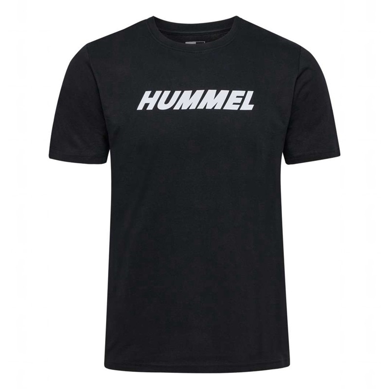 Hummel Elemental Logo Cotton T-shirts Heren Zwart | 849416-738