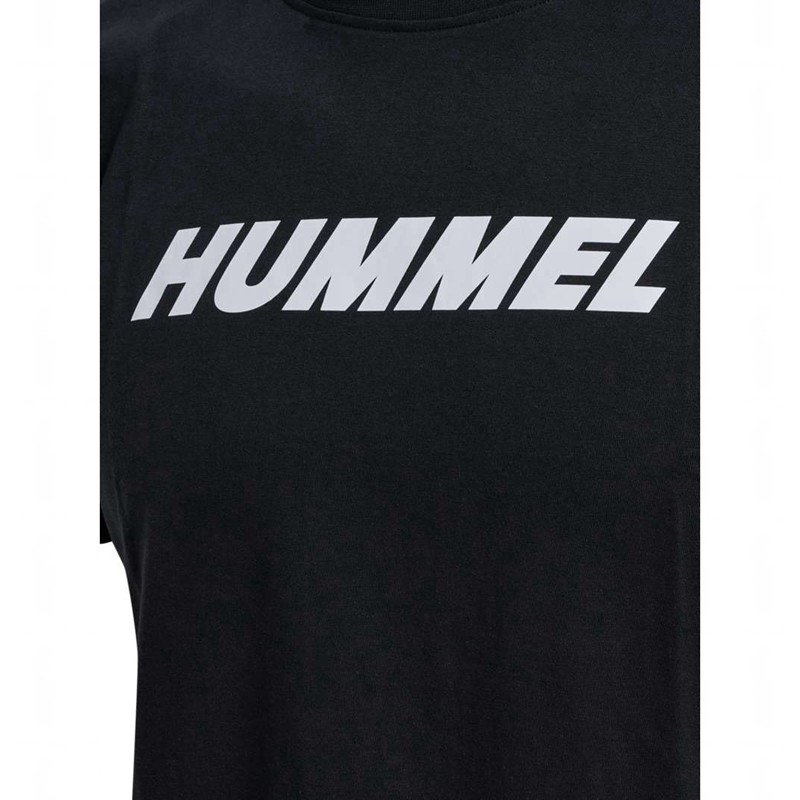 Hummel Elemental Logo Cotton T-shirts Heren Zwart | 849416-738