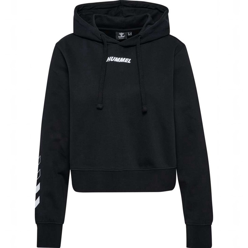 Hummel Elemental Short Hoodie Dames Zwart | 430785-432