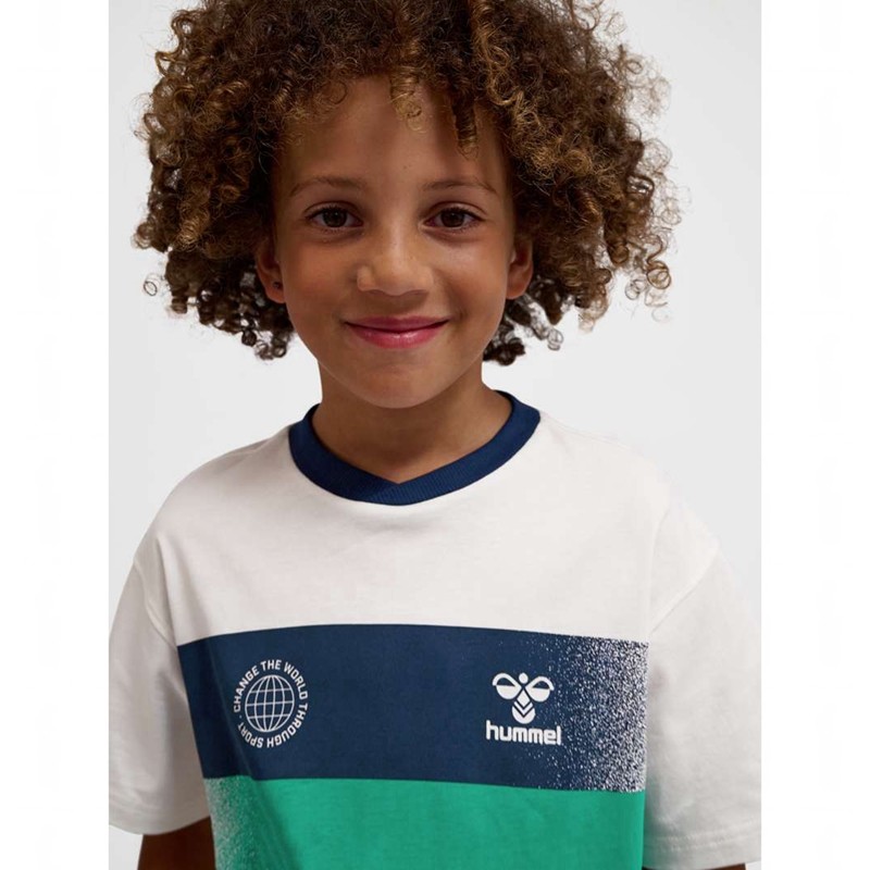 Hummel Eske S/S T-shirts Kinderen Wit | 202792-788