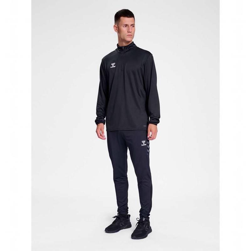 Hummel Essential Half-zip Sweatshirts Heren Zwart | 107745-460