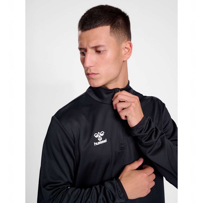 Hummel Essential Half-zip Sweatshirts Heren Zwart | 107745-460