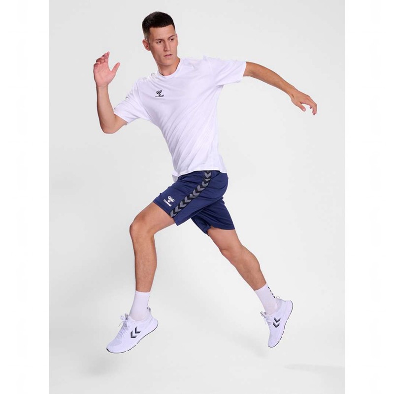 Hummel Essential S/S Jersey Heren Wit | 226521-257