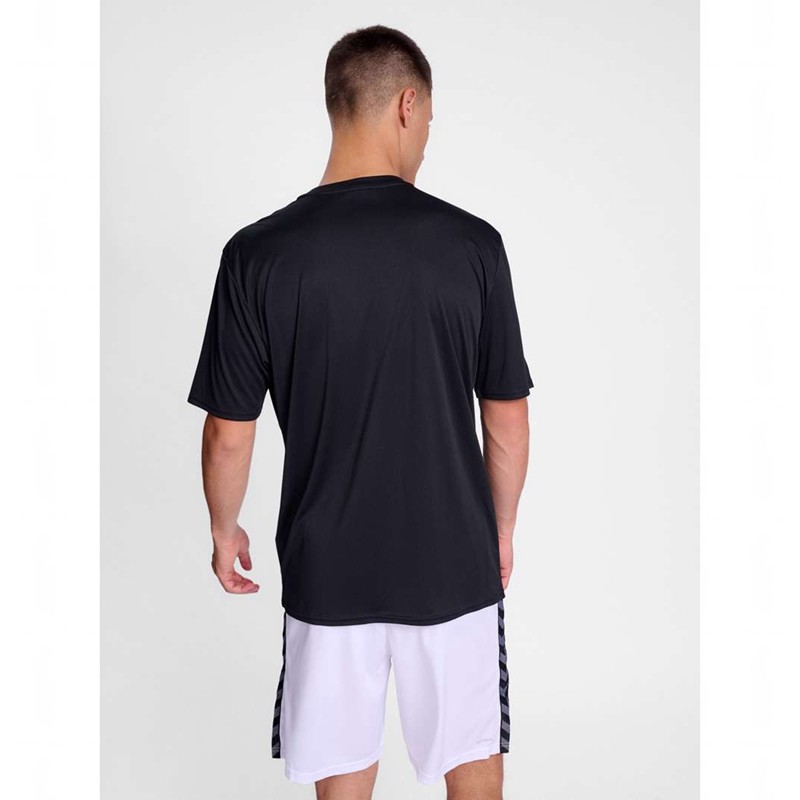 Hummel Essential S/S Jersey Heren Zwart | 443217-196