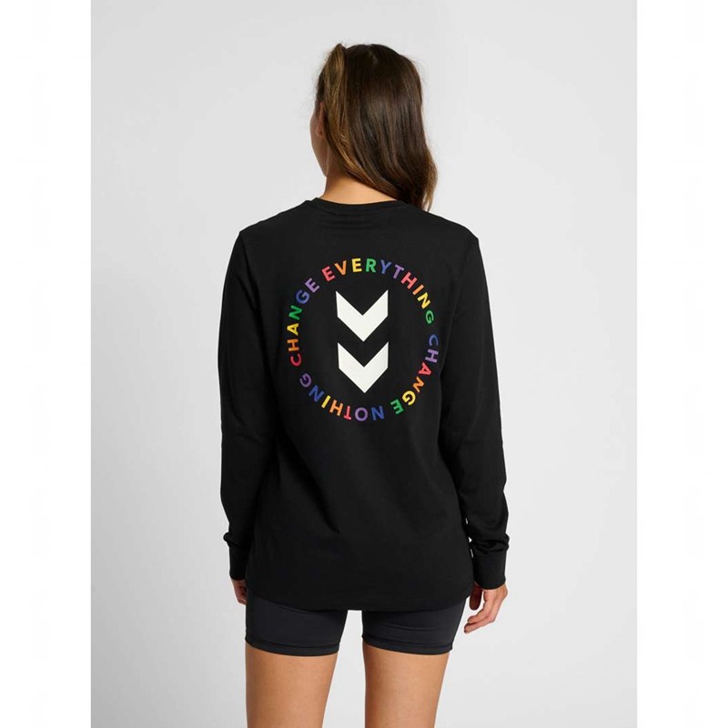 Hummel Everything Nothing Ls T-shirts Dames Zwart | 088080-360