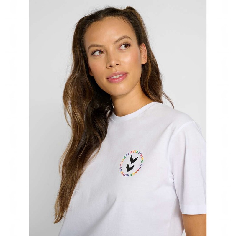 Hummel Everything Nothing T-shirts Dames Wit | 368489-065