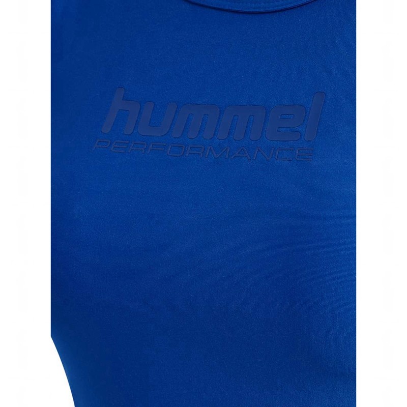 Hummel Fast Cropped Tanktop Dames Blauw | 756605-547