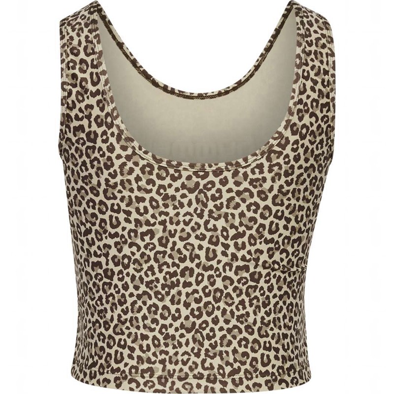 Hummel Fast Cropped Tanktop Dames Leopard | 003606-153