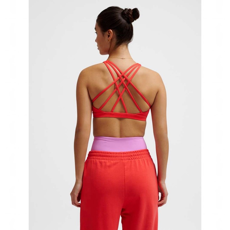 Hummel Fast Impact Strap Sport BH Dames Rood | 689168-098