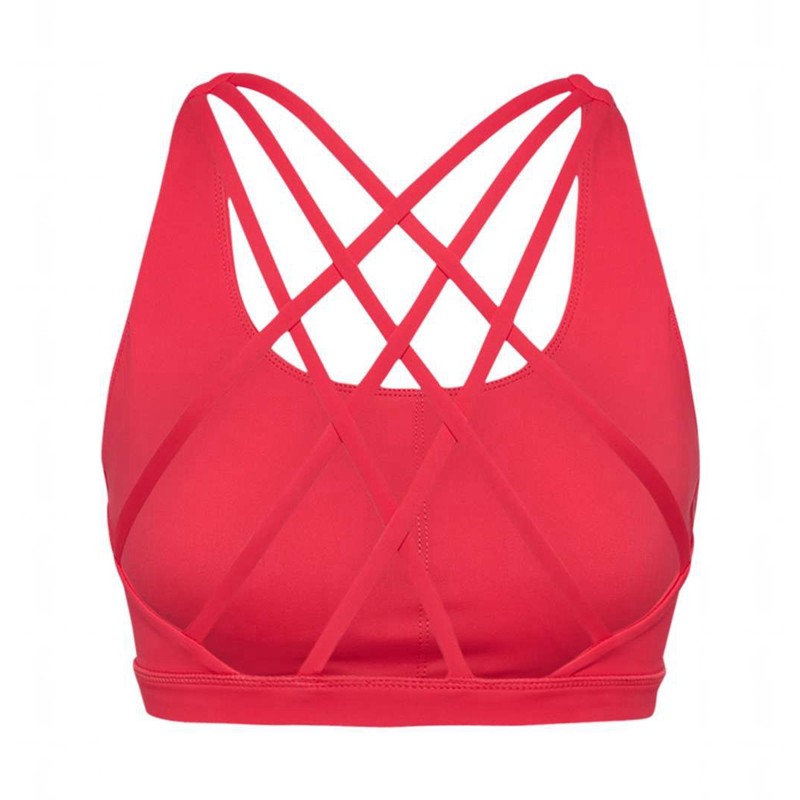 Hummel Fast Impact Strap Sport BH Dames Rood | 689168-098
