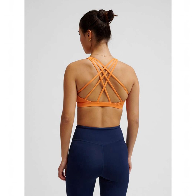 Hummel Fast Impact Strap Sport BH Dames Oranje | 039450-675
