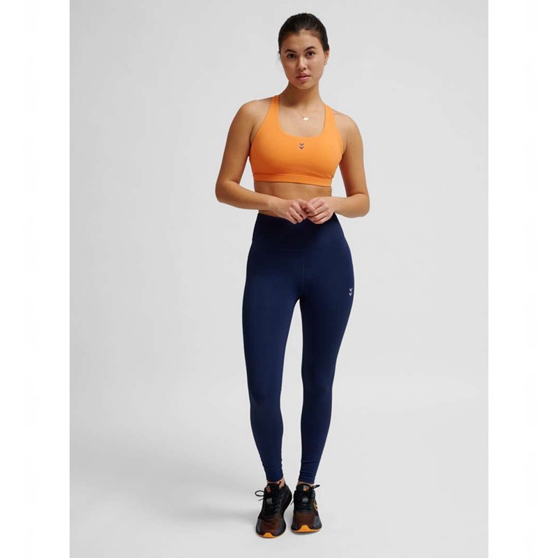 Hummel Fast Impact Strap Sport BH Dames Oranje | 039450-675
