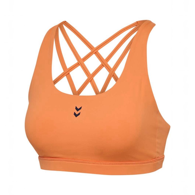Hummel Fast Impact Strap Sport BH Dames Oranje | 039450-675