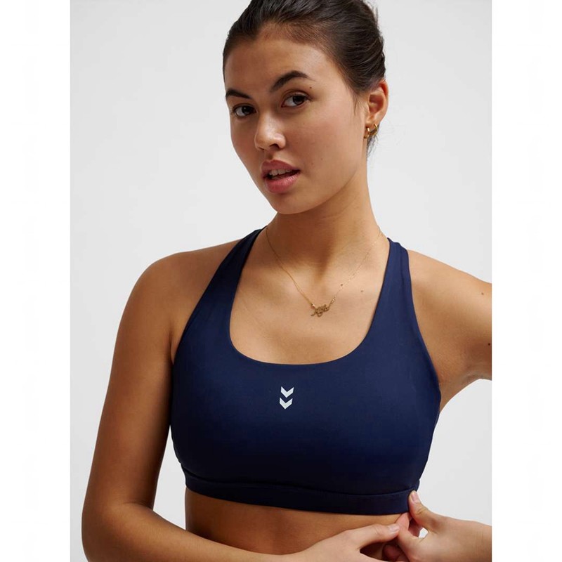 Hummel Fast Impact Strap Sport BH Dames Donkerblauw | 139024-678