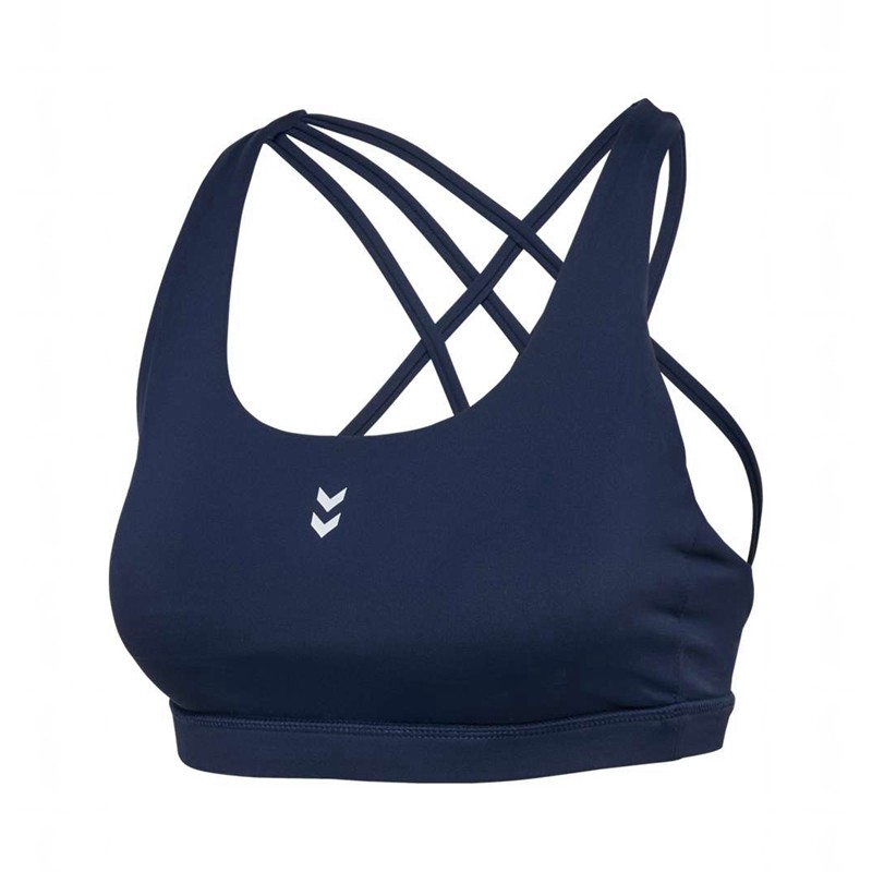 Hummel Fast Impact Strap Sport BH Dames Donkerblauw | 139024-678