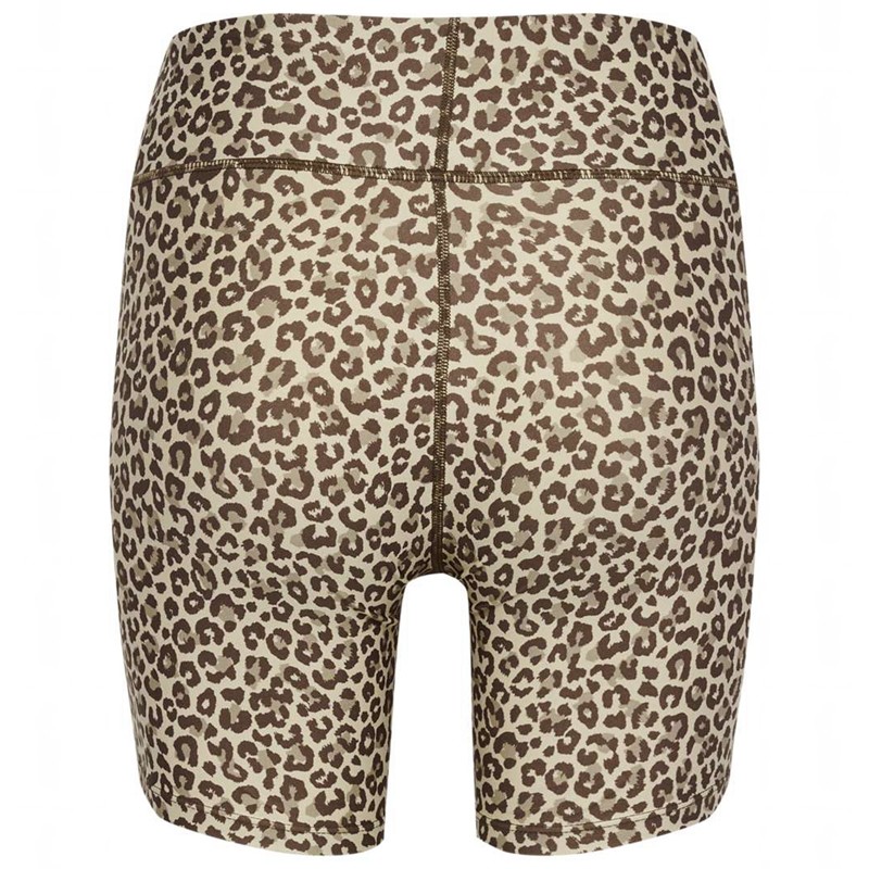 Hummel Fast Mid Waist Tight Korte Broek Dames Leopard | 926689-201