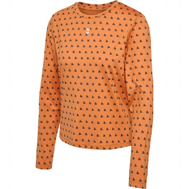Hummel Fast W L/S T-shirts Dames Oranje | 358965-842