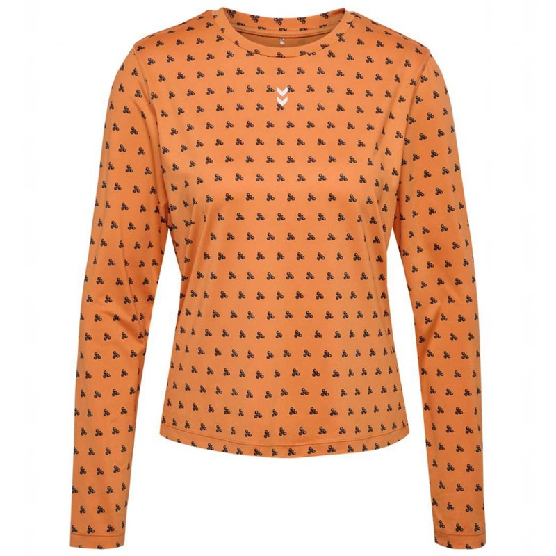 Hummel Fast W L/S T-shirts Dames Oranje | 358965-842