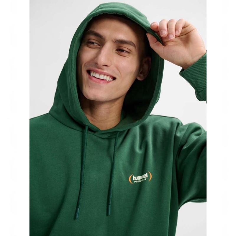 Hummel Felix Loose Hoodie Heren Groen | 528454-347