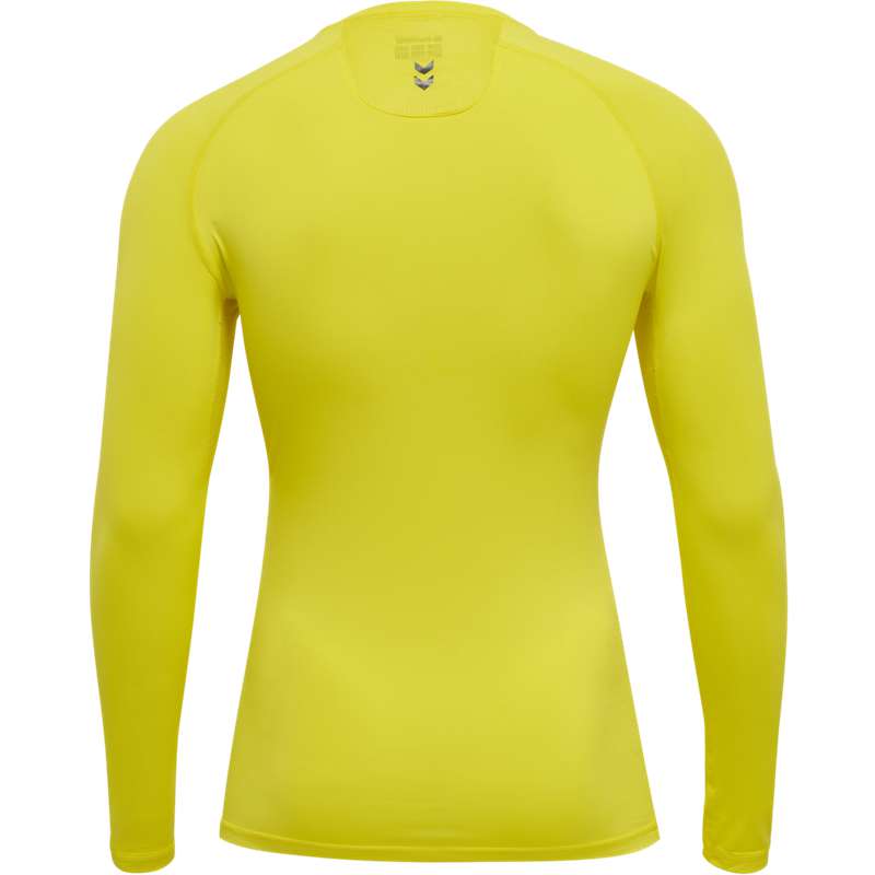 Hummel First Performance Jersey L/S Basislaag Heren Geel | 367103-861