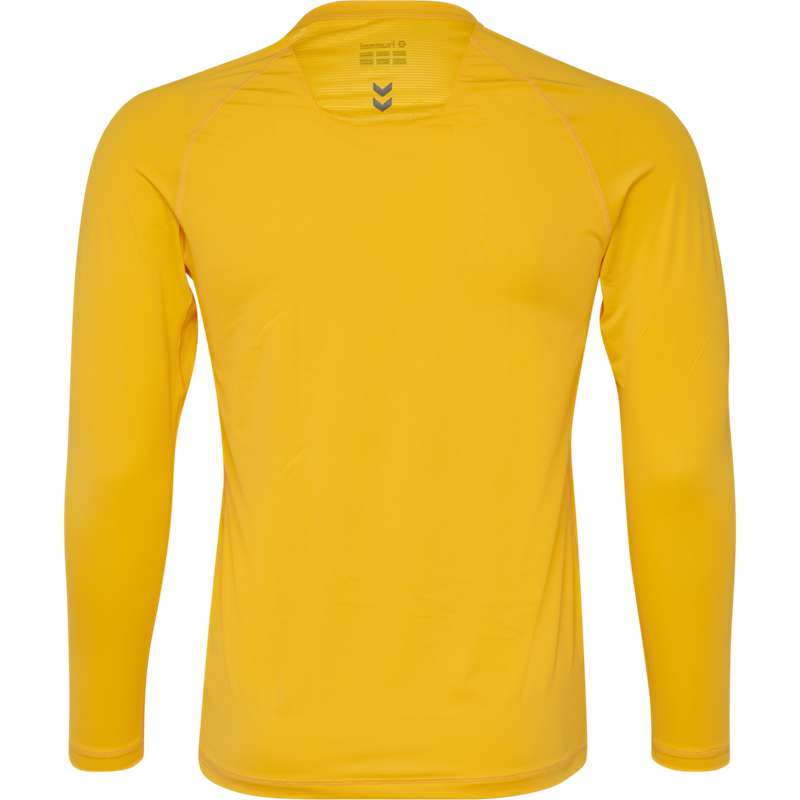 Hummel First Performance Jersey L/S Basislaag Heren Geel | 932368-386