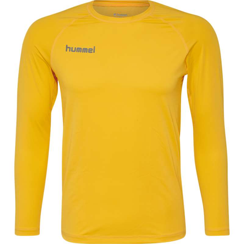 Hummel First Performance Jersey L/S Basislaag Heren Geel | 932368-386