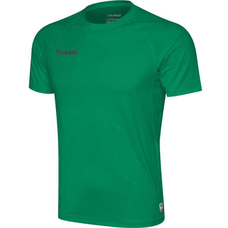 Hummel First Performance Jersey S/S Basislaag Heren Groen | 108925-949