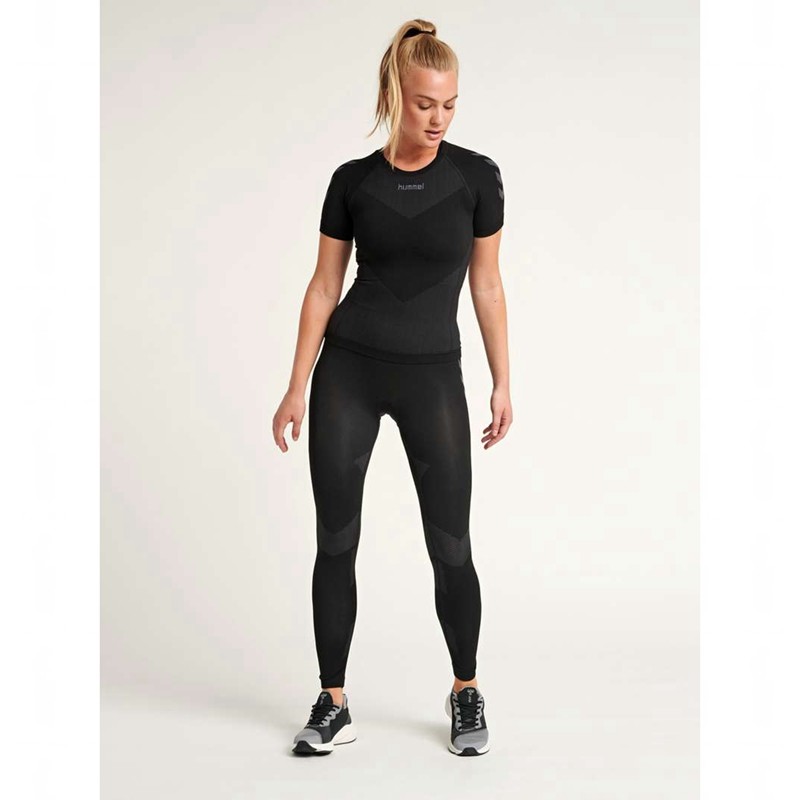 Hummel First Seamless S/S W Jersey Dames Zwart | 438987-249