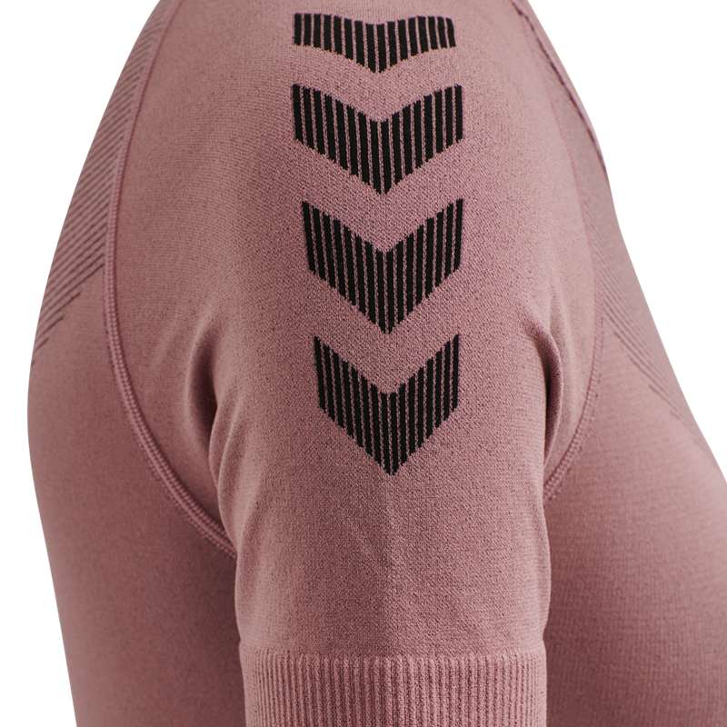 Hummel First Seamless S/S W Jersey Dames Roze | 780824-850