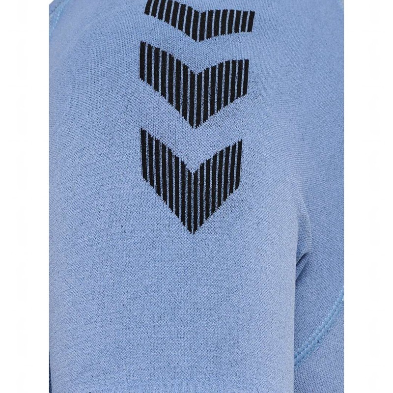 Hummel First Seamless S/S W Jersey Dames Blauw | 063725-482