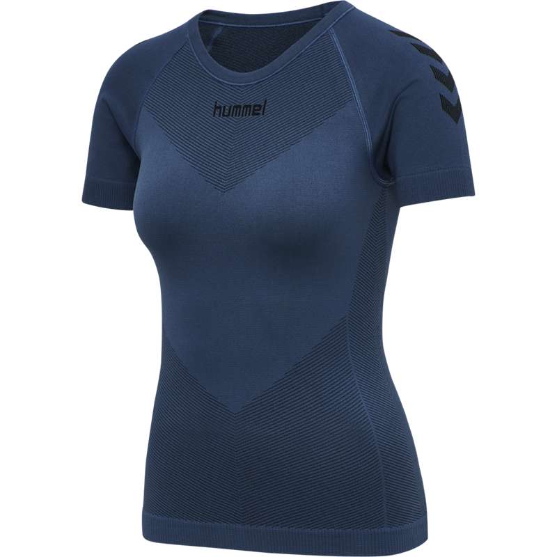 Hummel First Seamless S/S W Jersey Dames Donkerblauw | 562335-970