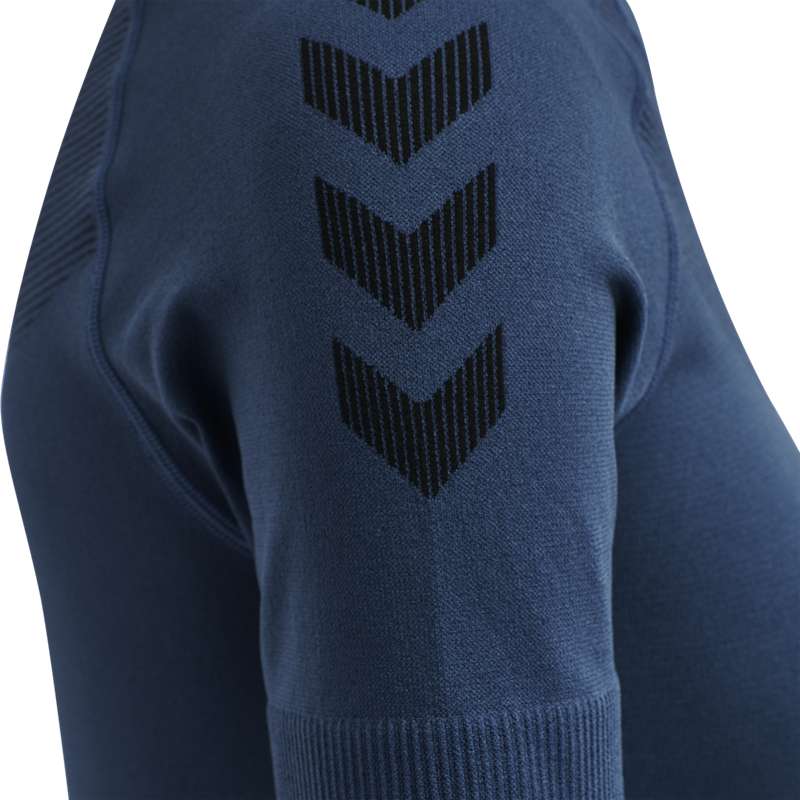 Hummel First Seamless S/S W Jersey Dames Donkerblauw | 562335-970