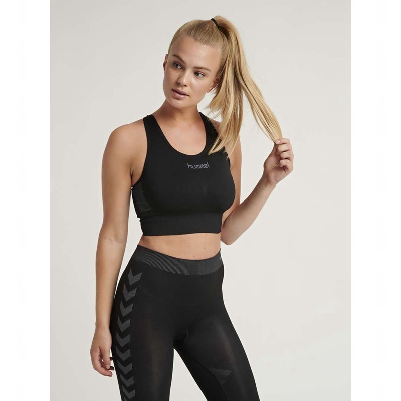 Hummel First Seamless Sport BH Dames Zwart | 007178-052
