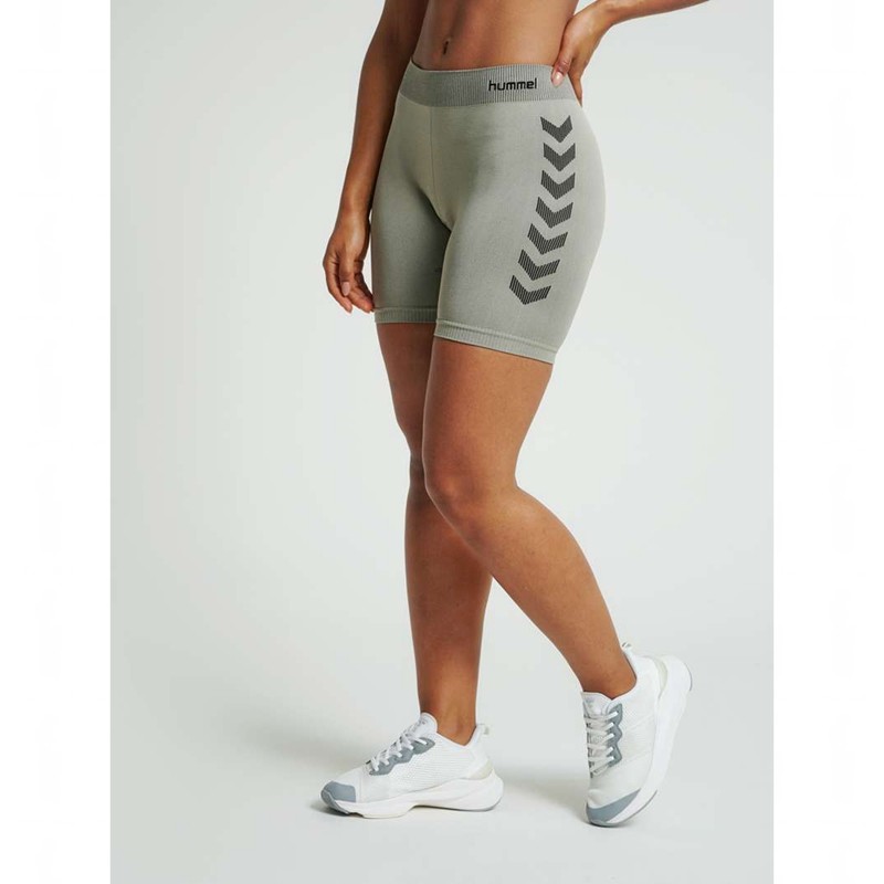 Hummel First Seamless Tr Sht Tigh W Hoodie Dames Grijs | 514451-865