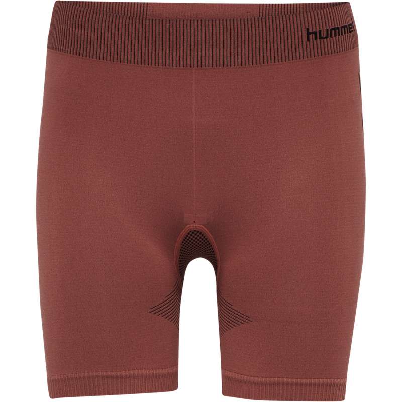 Hummel First Seamless Tr Sht Tigh W Korte Broek Dames Rood | 265057-070