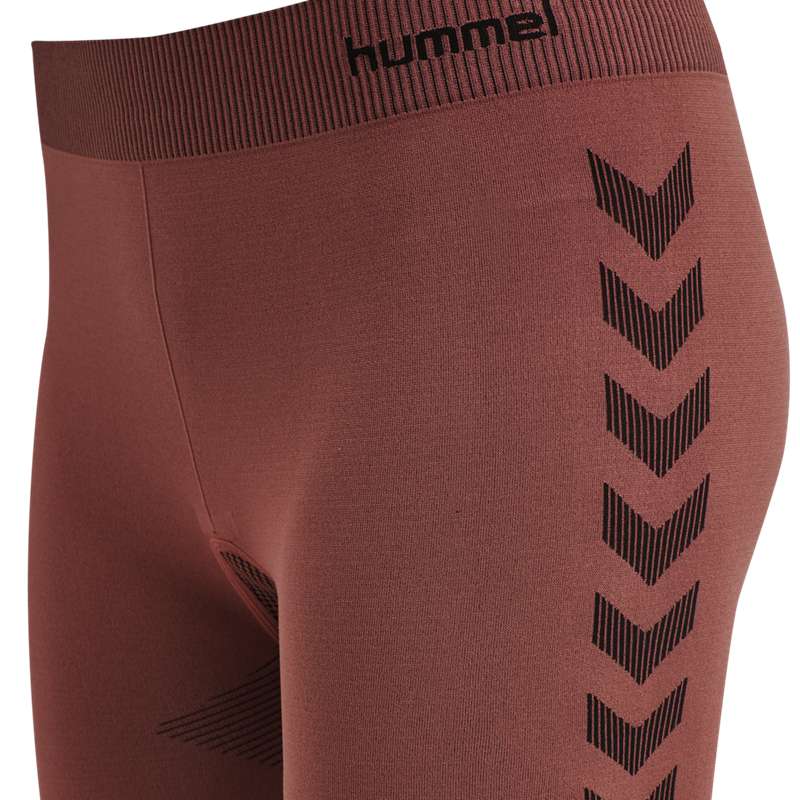 Hummel First Seamless Tr Sht Tigh W Korte Broek Dames Rood | 265057-070