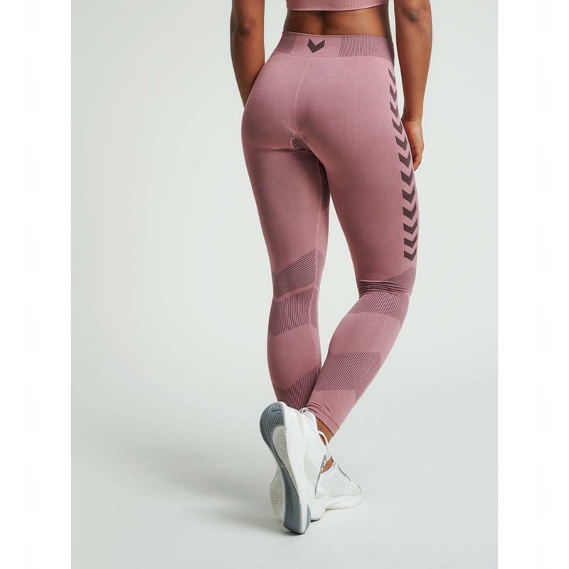 Hummel First Seamless Tr Tights W Korte Broek Dames Roze | 238113-132