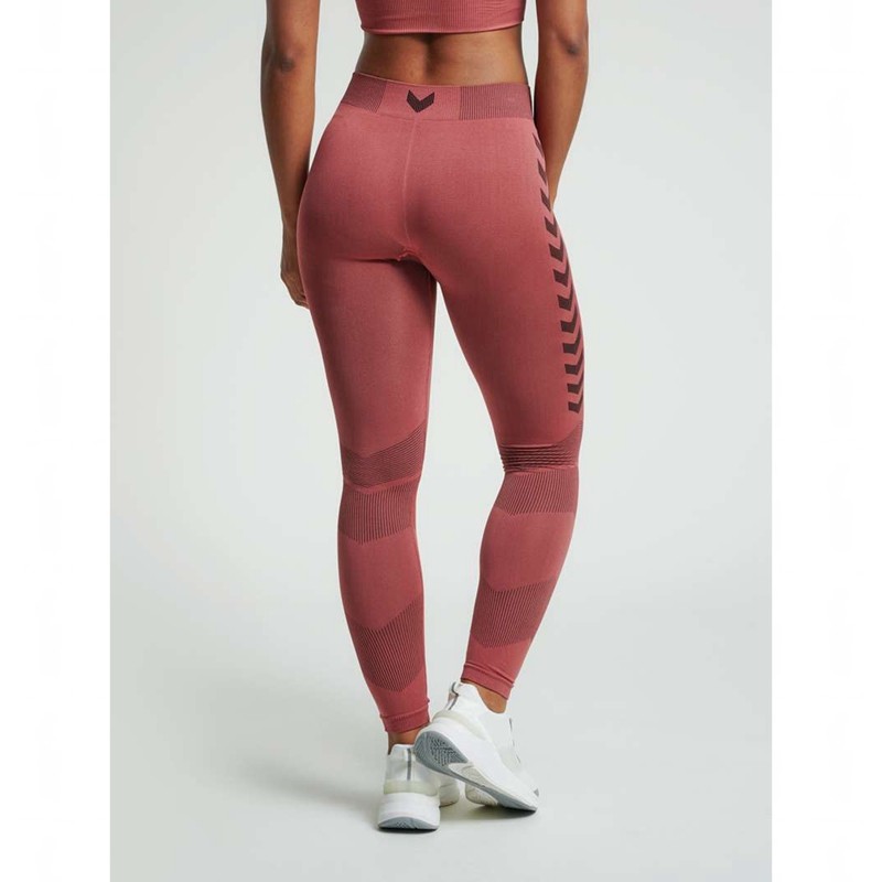 Hummel First Seamless Tr W Hardloopbroek Dames Rood | 072227-849