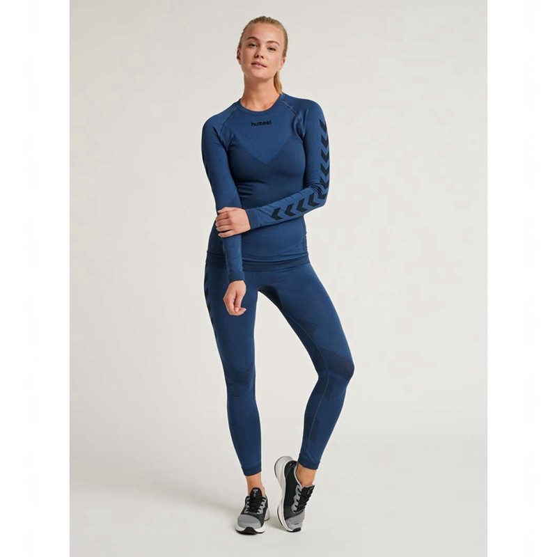 Hummel First Seamless Tr W Hardloopbroek Dames Donkerblauw | 731583-507