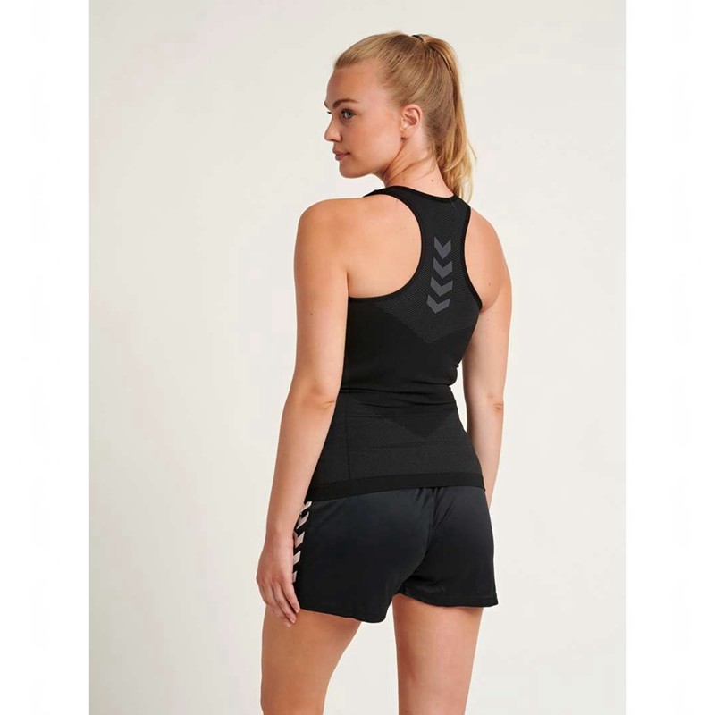 Hummel First Seamless W Tanktop Dames Zwart | 175870-173