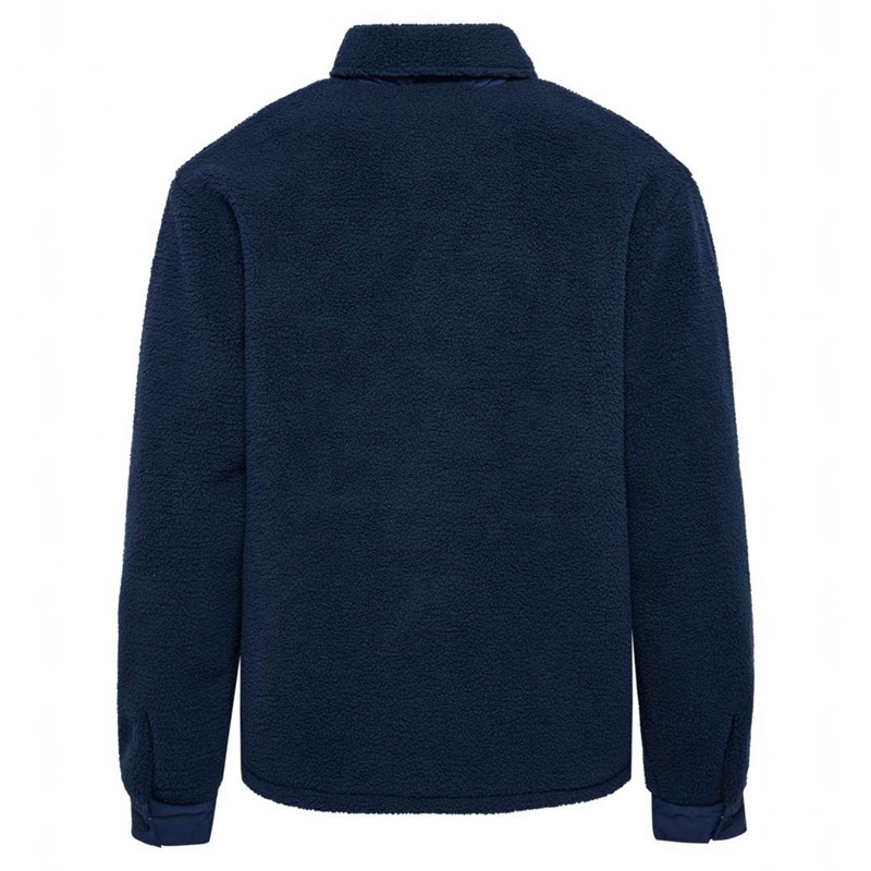 Hummel Fleece Overshirt Sportswear Bucket Hoed Heren Donkerblauw | 354934-623