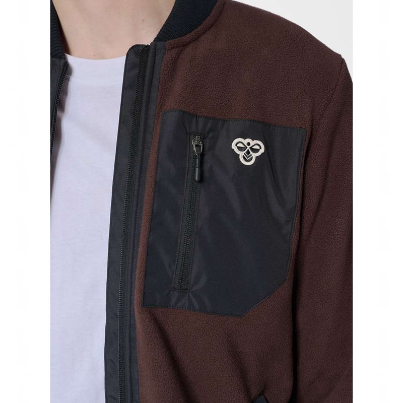 Hummel Fleece Zip Bee Jassen Heren Chocola | 543715-117